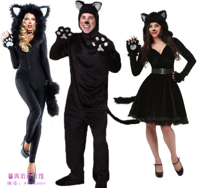 Halloween Disney COSPLAY cat lady black couple costume club film costume big yards