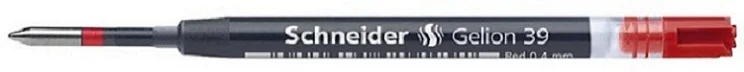 Немецкая оригинальная нейтральная гелевая ручка Schneider 39 картридж с сердечником