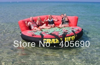 

Inflatable water UFO seesaw