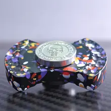 Красочные боевые брызги из нержавеющей стали палец Гиро фиджет Спиннер мини EDC взрослых анти-стресс дети забавная игрушка