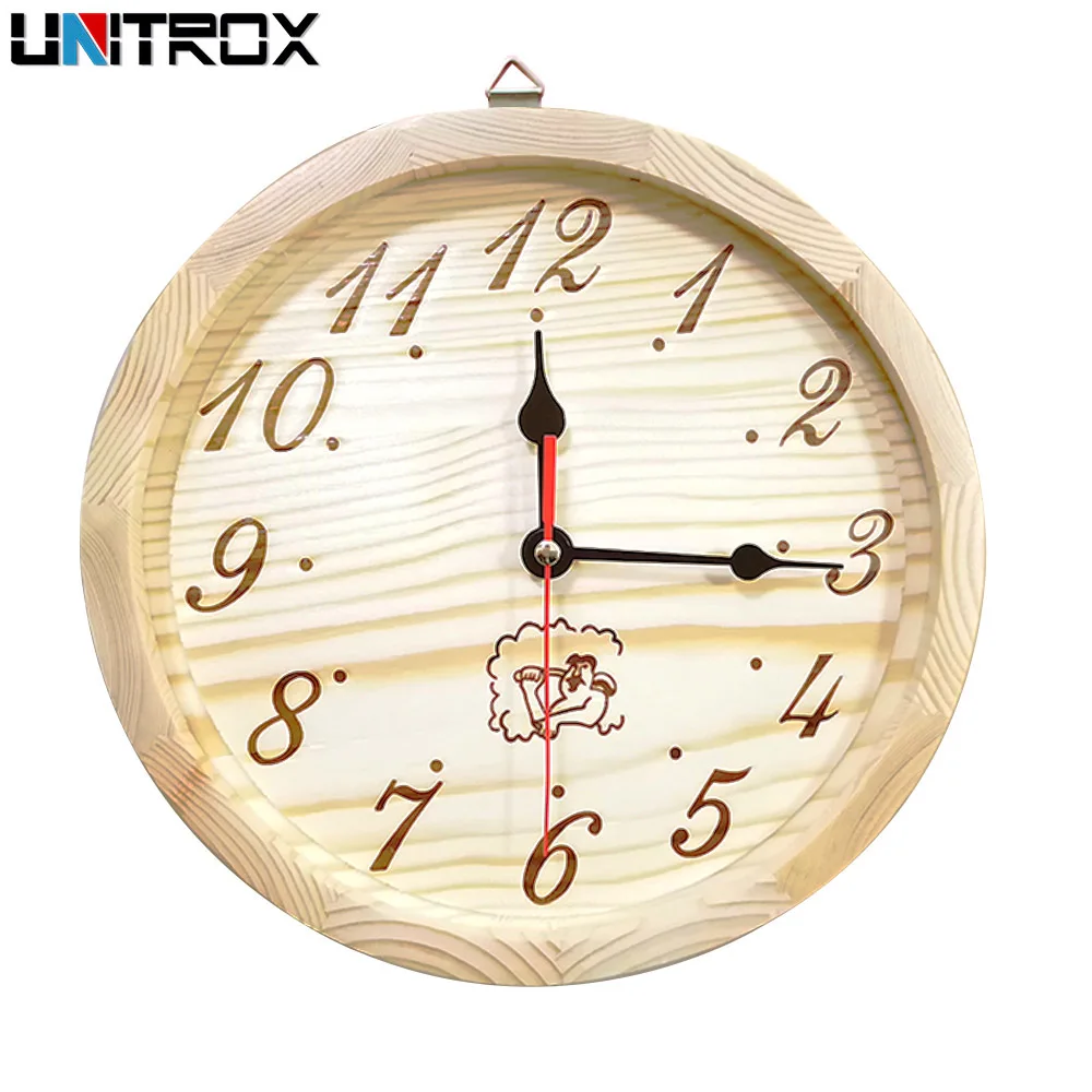 

9 inch Sauna Timer Clock Sauna Accessories Decorative Wall Clock for Sauna Bedroom Living Room Simple Arabic Numerals For frame