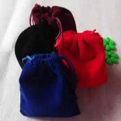 50 шт. 7x9 см ювелирные сумки мешок бархат пакеты ювелирные сумки подарок мешок на Рождество/свадебные фланель шнурком мешок упаковки