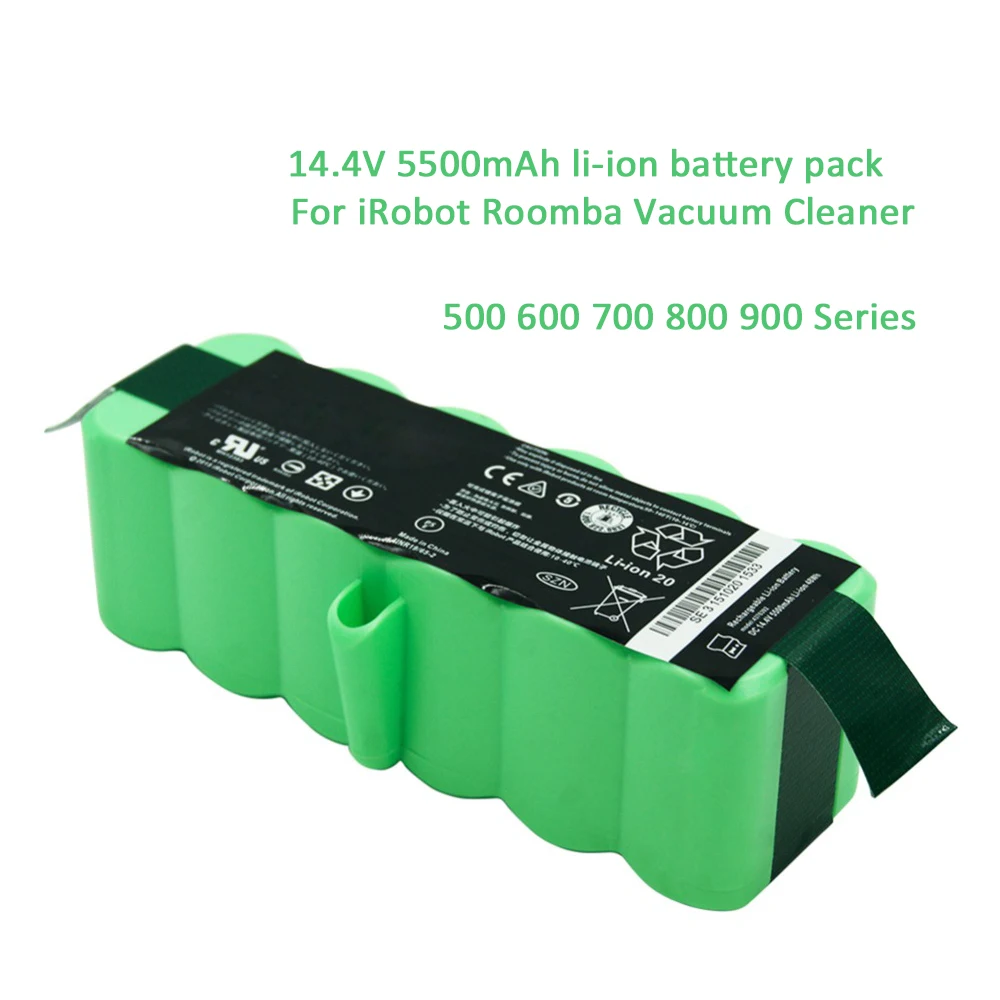 GTF 5500 мАч 14 4 V Перезаряжаемые Батарея для iRobot Roomba пылесос 500 600 700 800 900 серии литий