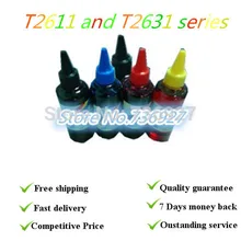 Dyebased пополнения чернил T2611 и T2631 серии, костюм для Epson xp 600 700 800 605 принтера