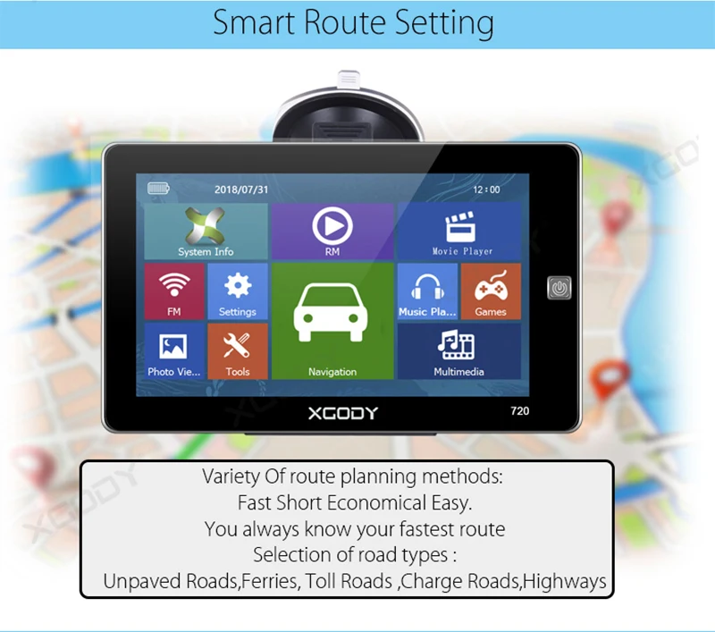 7 Inch Car GPS Navigation (8)