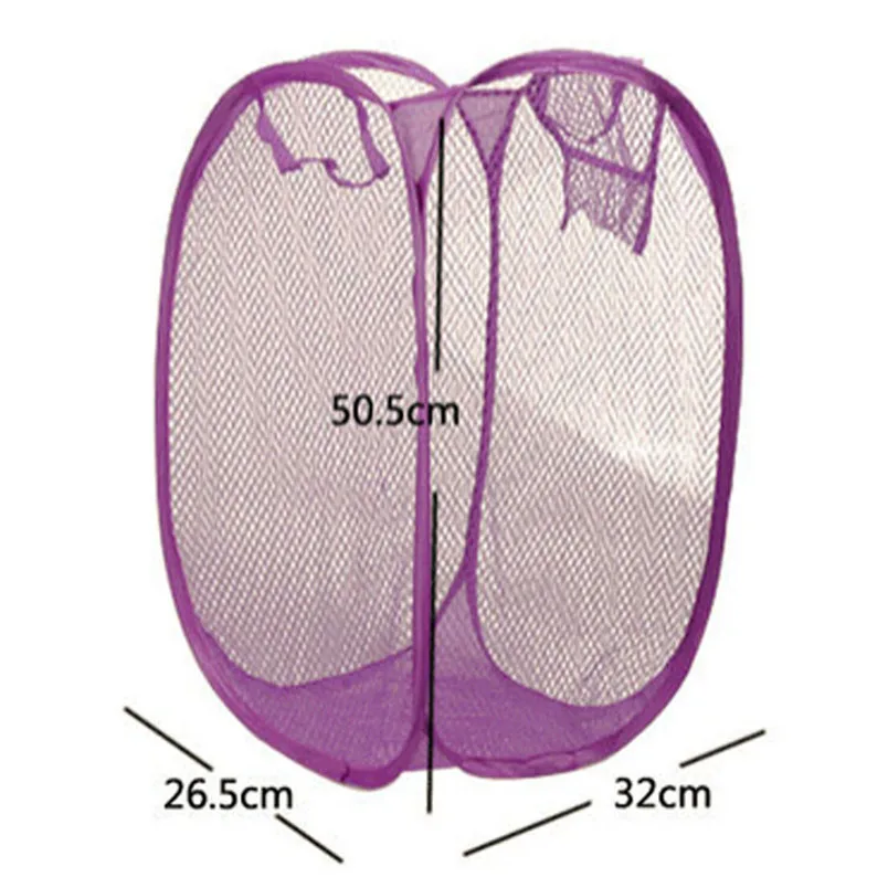 حار بيع جديد طوي المنبثقة غسل الملابس سلة الغسيل حقيبة تعوق شبكة تخزين هدايا Nov 8 دروبشيب