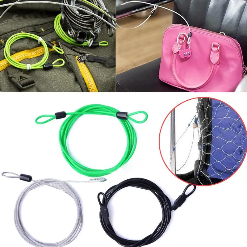 

200CM x 2.5MM Cycling Sport Security Loop Cable Lock Coiling Bike