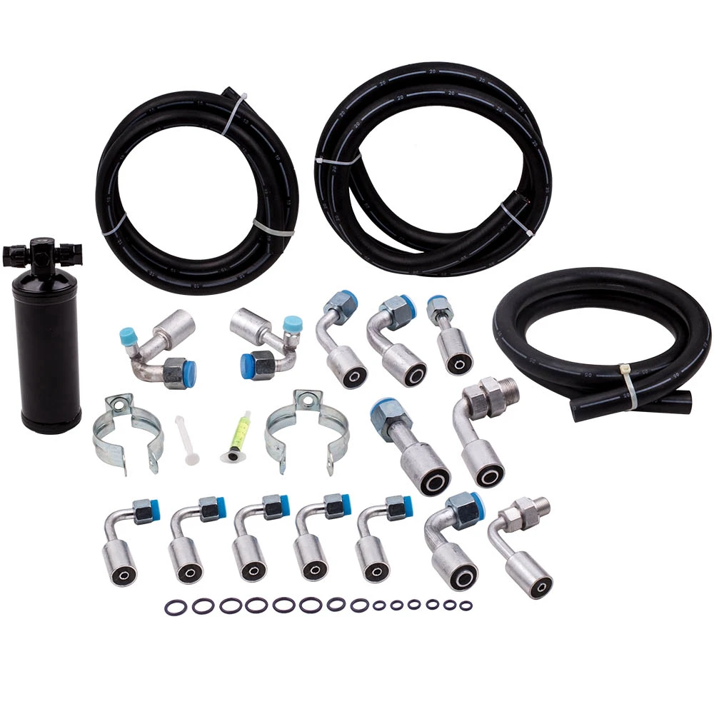 Parts & Accessories Universal 134a Air Conditioning Hose Kit ORing