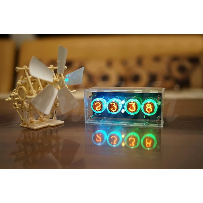 

Intelligent Glow Tube Clock 4 Bit Completion Product Electronic Clock QS30-1 Creative Gift