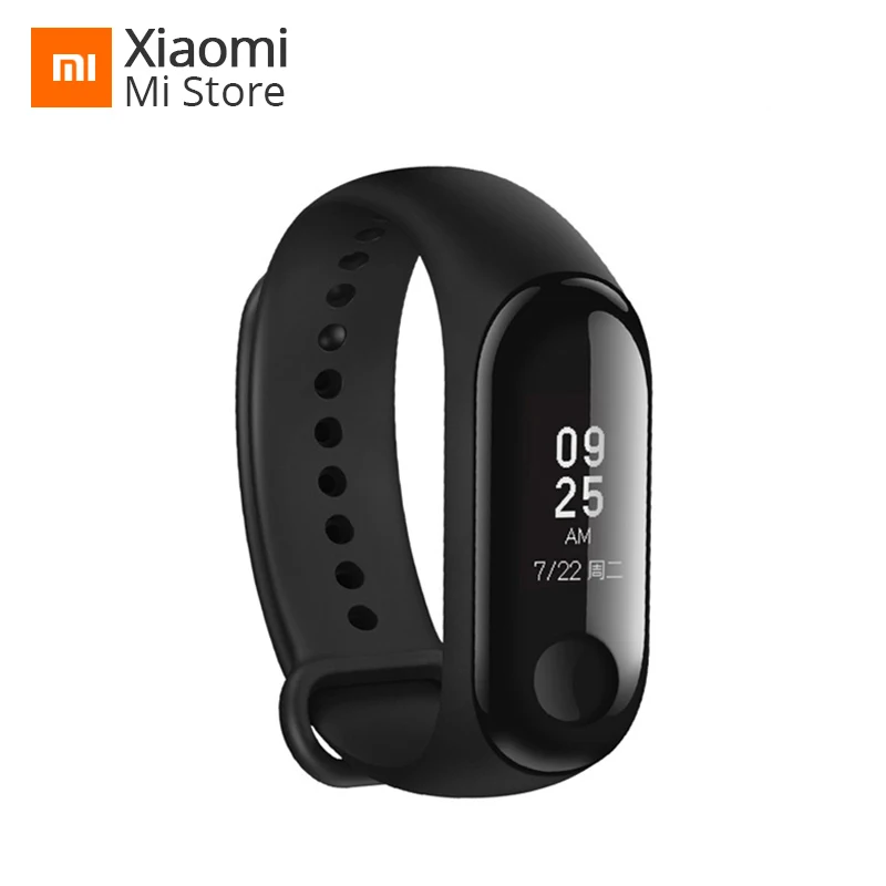 

Global Version Xiaomi Mi Band 3 Smart Wristband Fitness Bracelet MiBand Big Touch Screen OLED Message Heart Rate Time Smartband