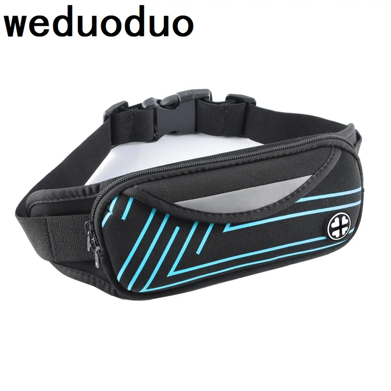 Weduoduo في الهواء الطلق الرياضية محفظة تربط حول الخصر حزام ركض رياضي الخصر حزمة السفر كيس بسحّاب (سوستة) المال الهاتف مكافحة سرقة حزمة حزام الري...