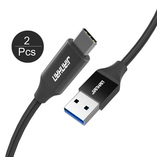 2 шт Usb 3,0 type C кабель Usb C Быстрая зарядка кабель для передачи данных 2.4A для samsung Galaxy S9 Xiaomi huawei Реверсивный мобильный телефон - Цвет: Black