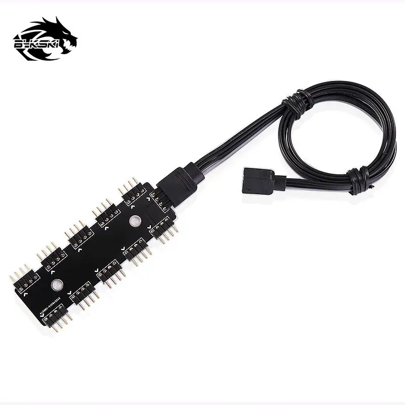 Bykski B MBDT 1TO10 10 каналов RGB/RBW материнская плата светодиодное устройство