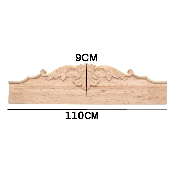 RUNBAZEF резьба по дереву аппликация мебельная фурнитура ТВ ванная комната шкаф зуб доска из массива дерева перегородка резная юбка домашний Декор Ремесло - Цвет: M