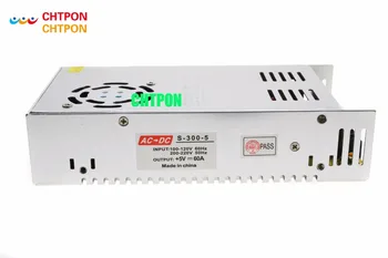 

5V 60A output 300W Switching Power Supply Driver LED Adapter CCTV US4,DC5V 2812B 2801 8806 Lighting Transformers