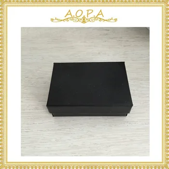 

#32 Black Swirl cotton filled paper box 100pcs for gift box package & ring box