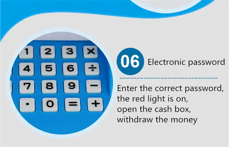 Электронная Копилка Банкомат пароль Копилка денежная монета сберегательная коробка Банкомат Банк Сейф депозит карта