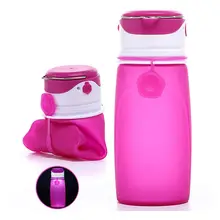 Collapsible Water Bottles with USB Rechargeable LED Light,550ml Foldable Bottle,New Favourite for Outdoor Camping,Food Grade S Collapsible Water Bottles with USB Rechargeable LED Light,550ml Foldable Bottle,New Favourite for Outdoor Camping,Food Grade S