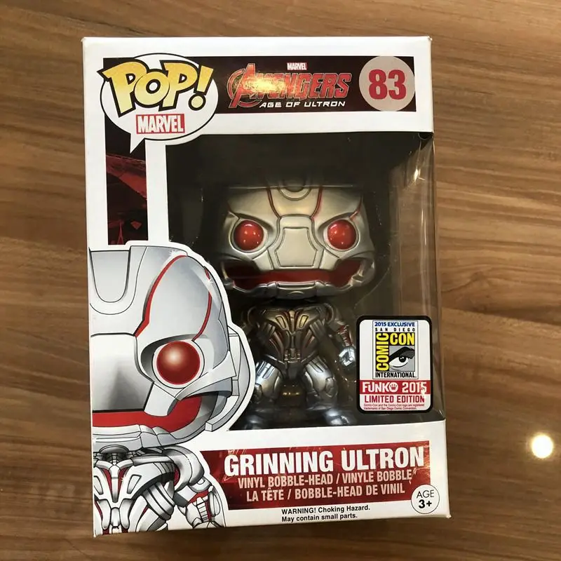 Эксклюзивная официальная Funko pop Avengers-Grinning Ultron#83 Виниловая фигурка Коллекционная модель игрушки с оригинальной коробкой