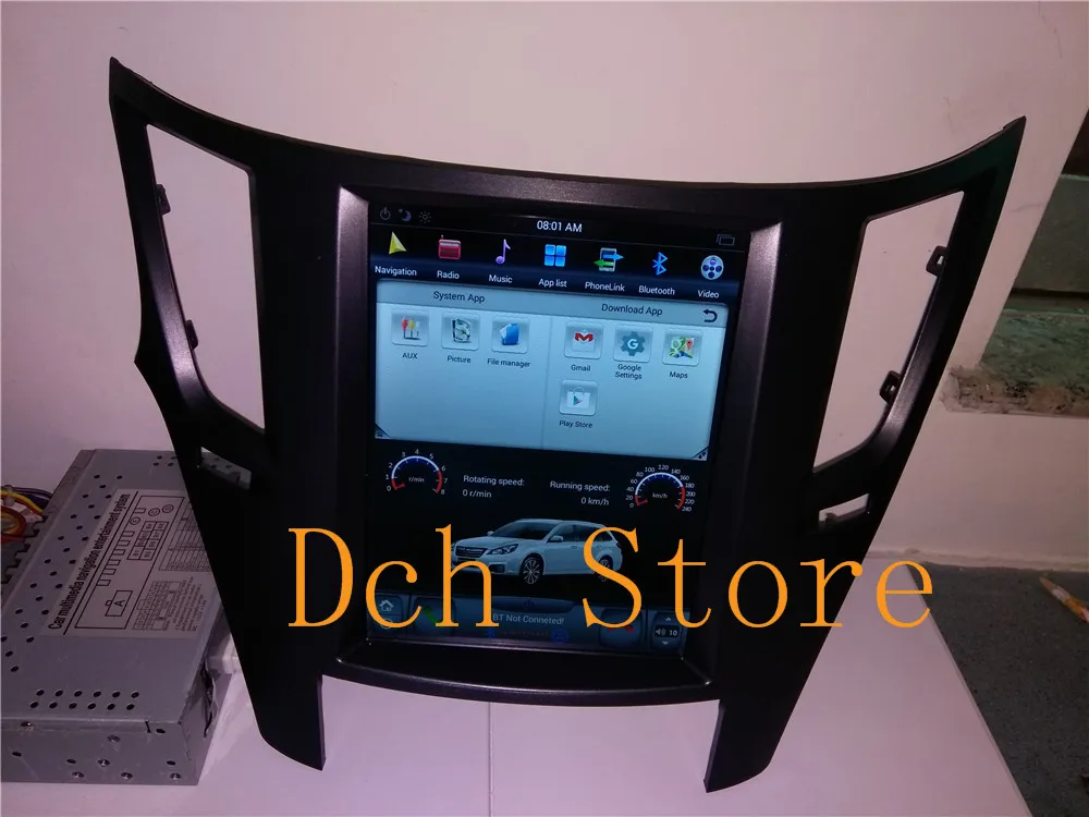 10,4 дюймов Tesla стиль Android 8,1 автомобильный DVD gps навигация для Subaru Legacy Outback 2010- PX6 CARPLAY стерео радио ips 4G ram