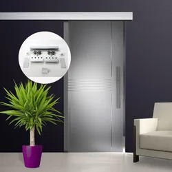 4.9/6/6.6/7.2/8.2FT Aluminium Alloy Frameless Brushed Silver Colour Barn Sliding Glass Door System