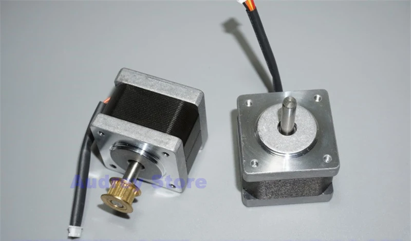MOONS 0.9 Degree 35mm 2-Phase 4-Wire Stepper Motor 5mm Shaft Copper Pulley Robot