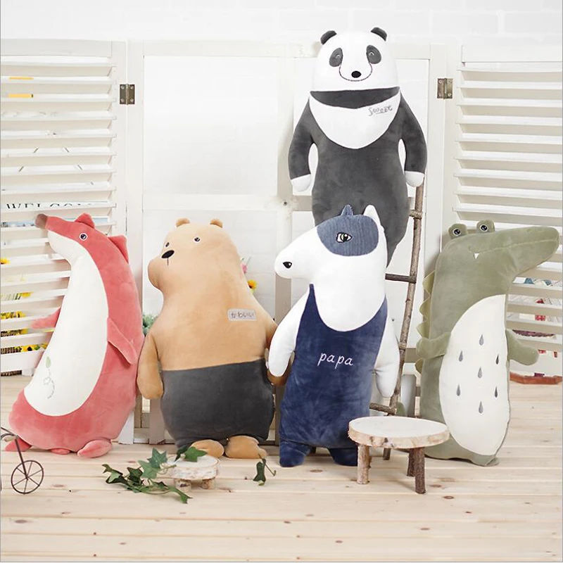 

Lovely Panda Fox Bear Crocodile Dog Forest Animal Plush Toy Stuffed Plush Pillow Soothe Doll Children Gift