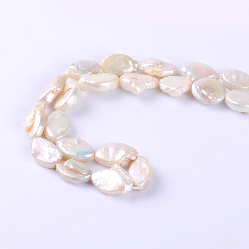 1pack/lot 15-16mm AA quality white water drop Natural freshwater Pearl spacer Loose Beads DIY for Jewelry bracelet necklace