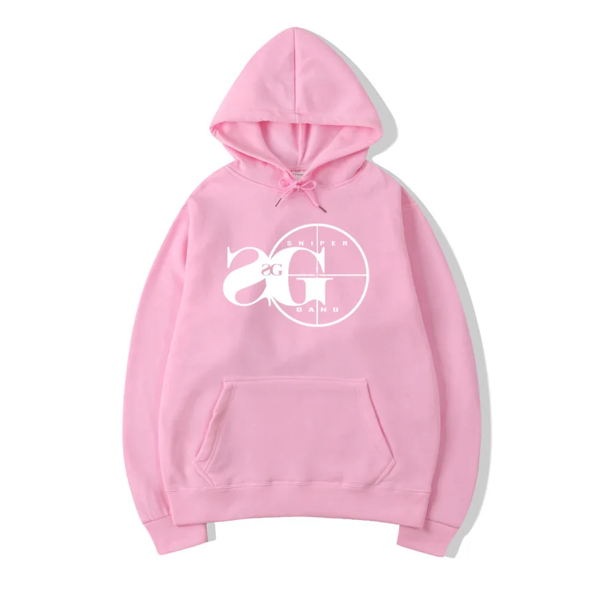 Kopen Vsenfo Sniper Gang Hooded Sweatshirt Kodak Black RAP Hip Hop Unisex Hoodie Cool Versie Street Trui Hoodies Mannen Vrouwen
