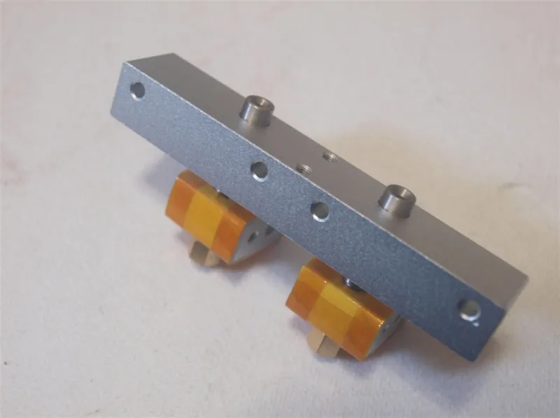 

DIY Reprap Replicator 3D printer dual double hotend nozzle print head nozzle PTFE throat tube kit 0.4mm nozzle cool block
