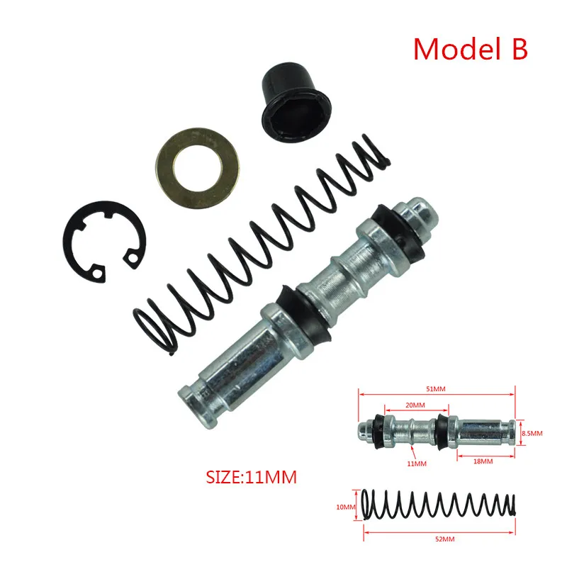 1 комплект мотоциклетный тормозной насос сцепления 14 мм 12,7 мм 11 мм поршневой поршень ремонтные комплекты главный цилиндр установки ремонт подходит для мотокросса/скутера - Цвет: Model B