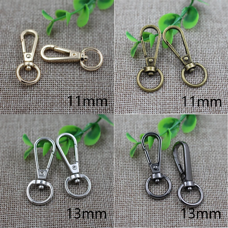 20PCS-SET-Gold-Silver-Bronze-Swivel-Lobster-Clasp-Clips-Key-Hook-Keychain-Split-Key-Ring-Findings (4)