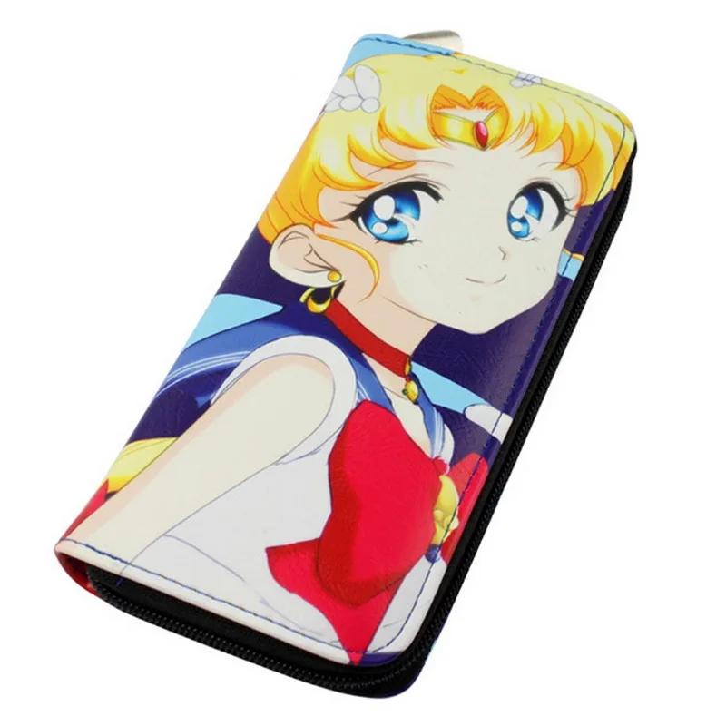 Meancat Sailor Moon Pu Long Wallet Sailor Moon Money Purse With Photo 