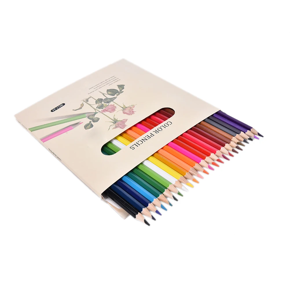 

24 colors colored pencils lapices de colores lapis High-quality water-soluble watercolor pencils colored pencils