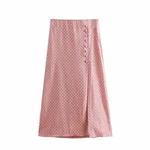 Популярная новинка Ningning 35-1324 Европейская и американская мода сплит декоративная волнистая юбка средней длины