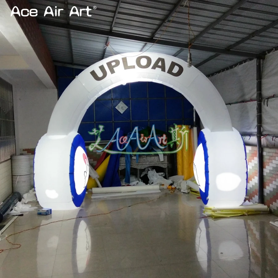 

Customized inflatables 3x3 m inflatable headphone,headset replica,earphone model for promotion and musicale