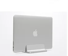 WESAPPA Aluminum Vertical Laptop Stand Thickness Adjustable Desktop NoteBook Holder Space-saving Stand for MacBook Pro/AIR space saving aluminum vertical stand for laptop macbook pro air thickness adjustable desktop notebooks holder erected