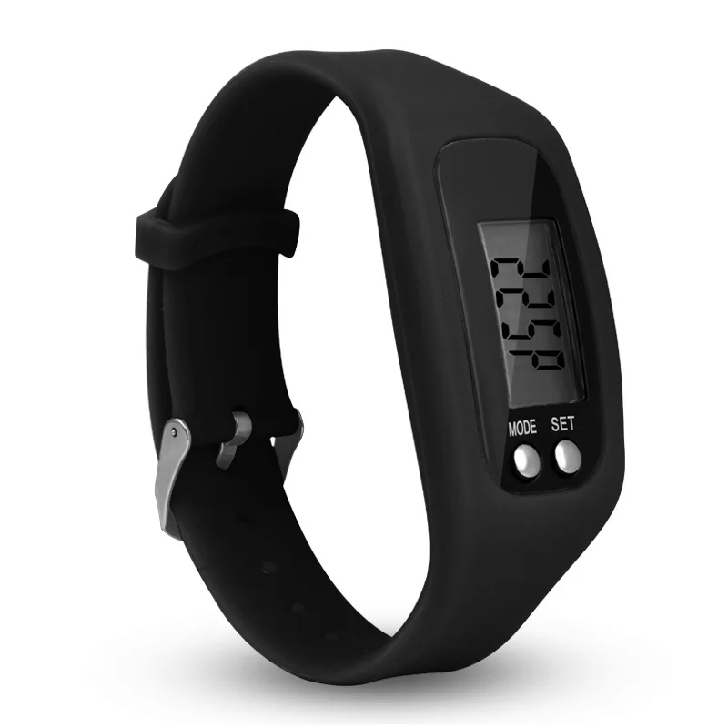 

Men Women Sports Life Waterproof Bracelet Watches Kids LED Electronic Digital Color Silicone Pedometer Wrist Watch For Children