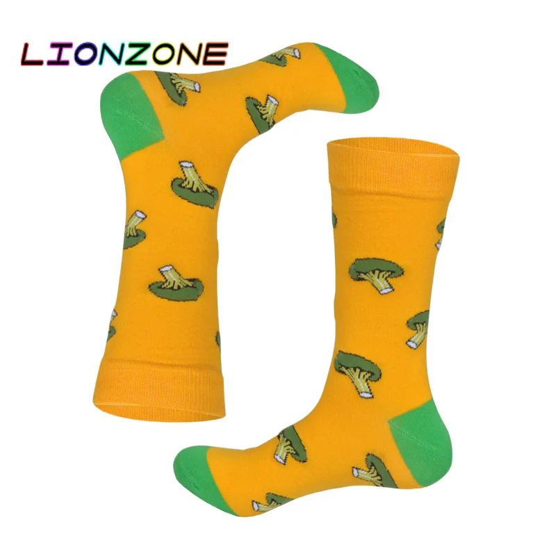 LIONZONE осень зима Новые мужские и женские пары прилив колено высокие носки