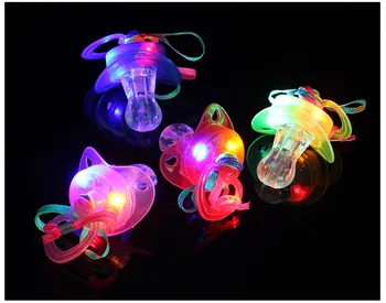 

Light whistle, flash whistle, flash nipples, pacifiers light, led toy, Party Supplies free shipping