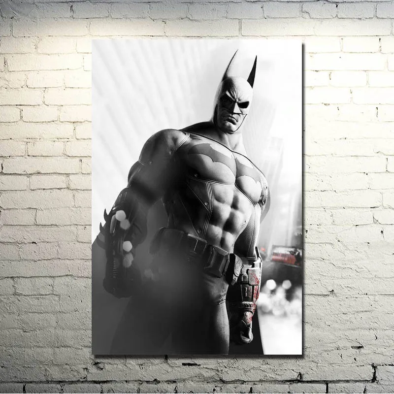 

Batman Arkham City Arkham Origin Video Game Art Silk Fabric Poster Print 13x20 24x36 inch Room Decor Pictures 045