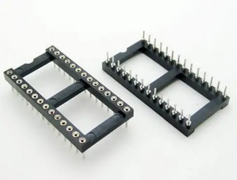 

5PCS 28 Pin Round DIP IC Socket Adapter Wide 28Pin Pitch 2.54mm Connector