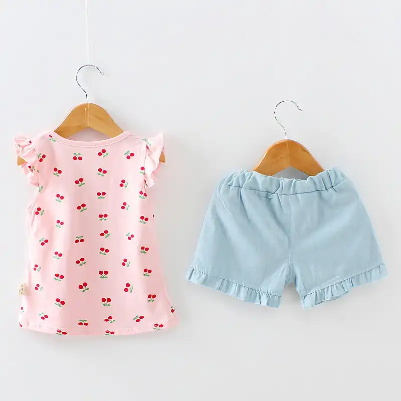 baby girl top and shorts