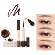 Новинка, 1 шт., натуральный макияж, карандаш для бровей, профессиональный, для бровей, ТИНТ, тату, краска, крем, воск, водостойкая кисть для бровей, ручка, TSLM2