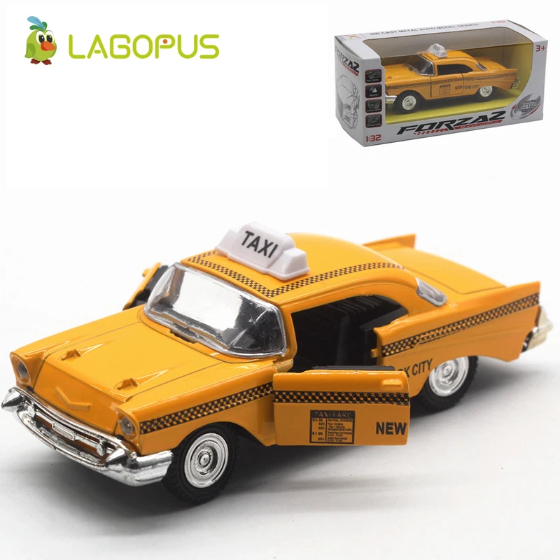 

New 1:40 Scale Car Toys 1957 Bel Air Taxi Diecast Metal Pull Back Car Model Toy For Gift/Kids/Collection