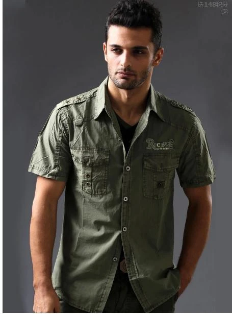 mens short sleeve safari shirts