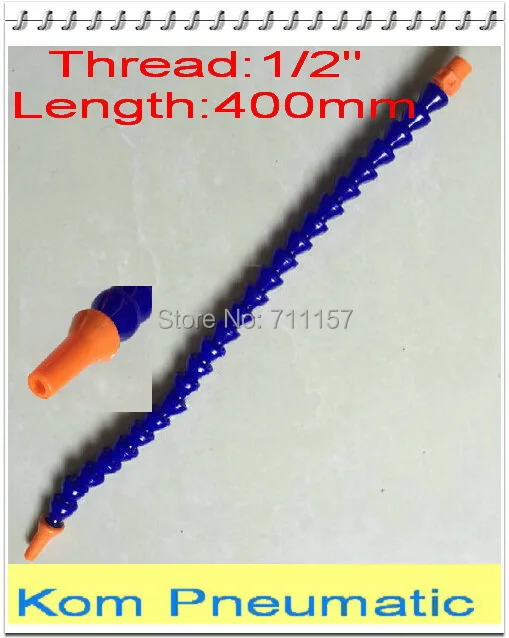 

400MM Plastic Flexible Water Oil Coolant Pipe Hose 1/2" Inch Thread,Adjustable Cool Tube,Round Nozzle