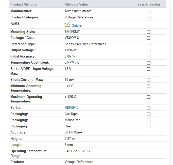 REF5040AIDGKR REF5040AIDGK MSOP-8 способен REF5040AIDGKT чип
