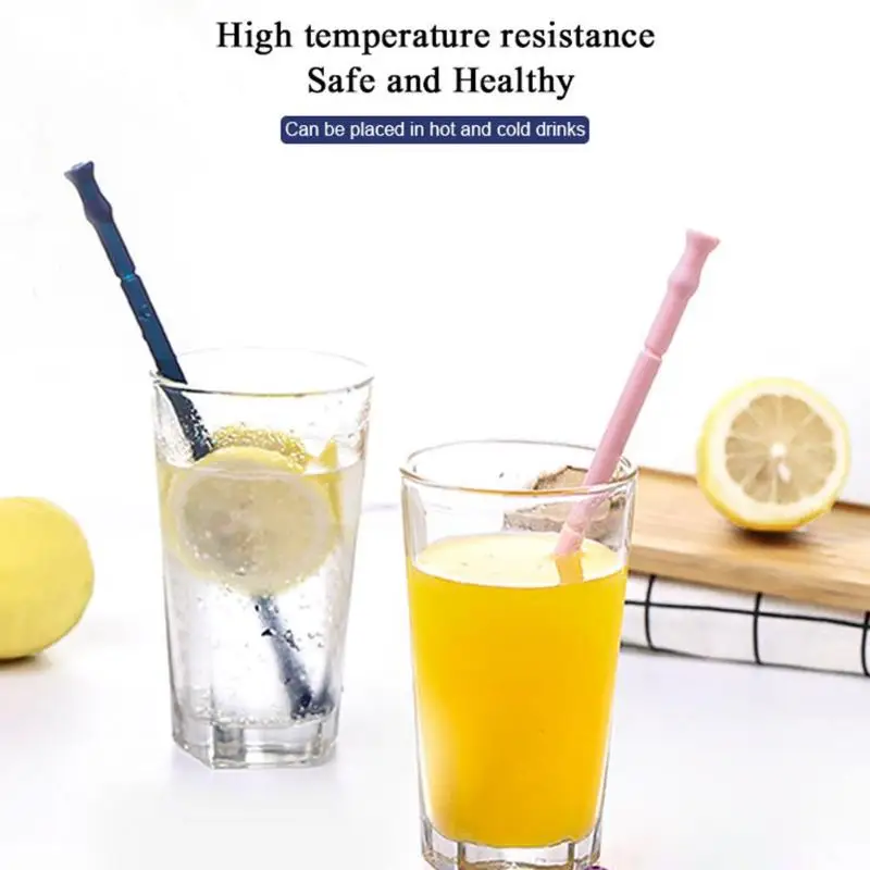 1-4Pcs-Dia-10mm-Reusable-Silicone-Straws-Food-Grade-Silicone-Straws-Drinking-With-Cleaning-Brush-Party