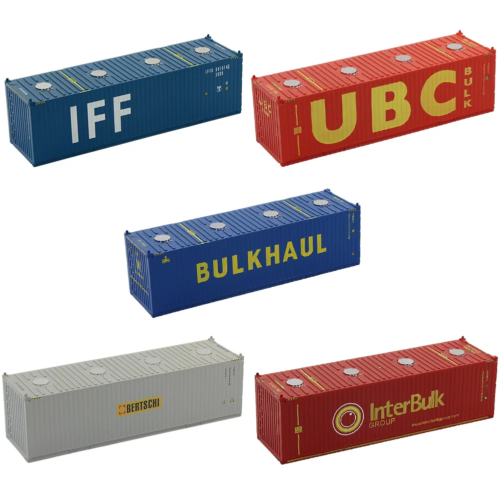 

2pcs 30ft Containers 1:87 HO Scale Shipping Container Freight Car Model Trains Lot C8736 Railway Modeling